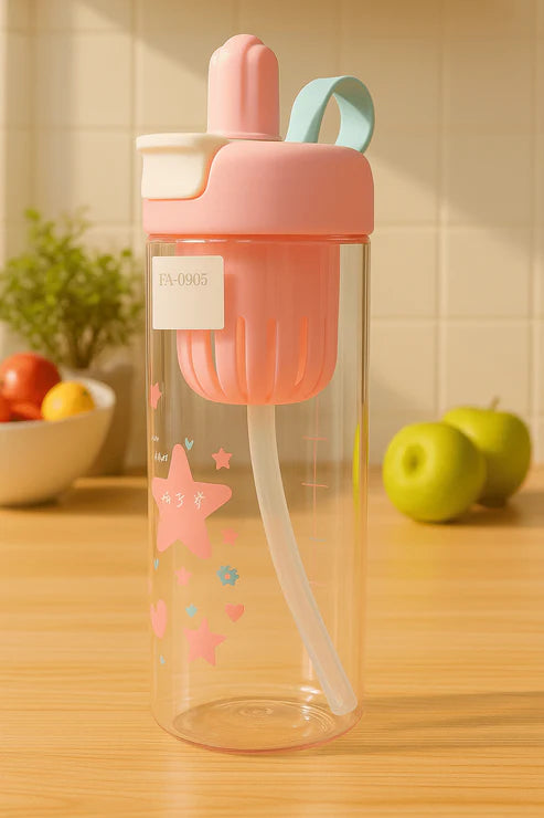 Premium Water Bottle with Straw β Leak-Proof & Portable