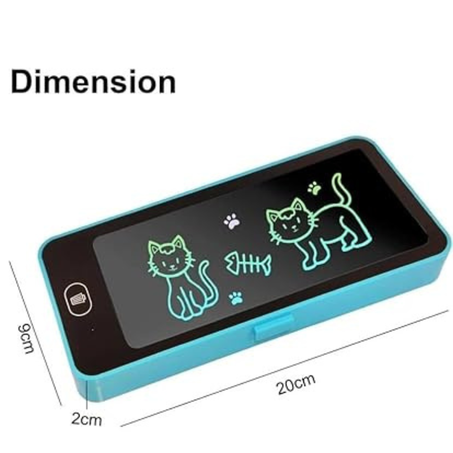 2-in-1 LCD Writing Tablet Pencil Case