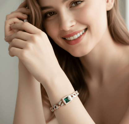 Emerald Crown Luxury Bangle