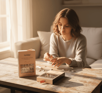 Febble - Oval Classic French Line Press-On Nails (Original)